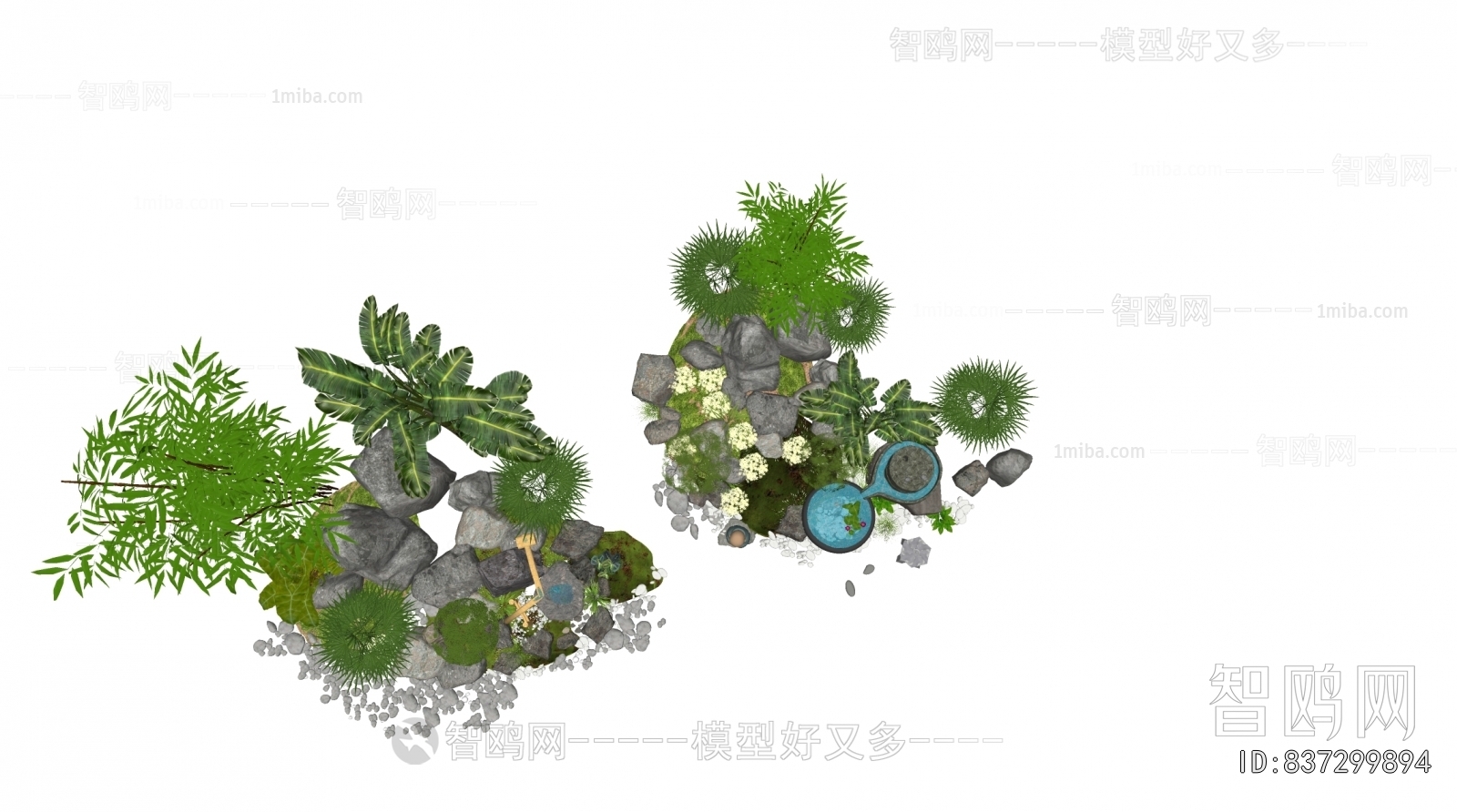 New Chinese Style Rockery Waterscape