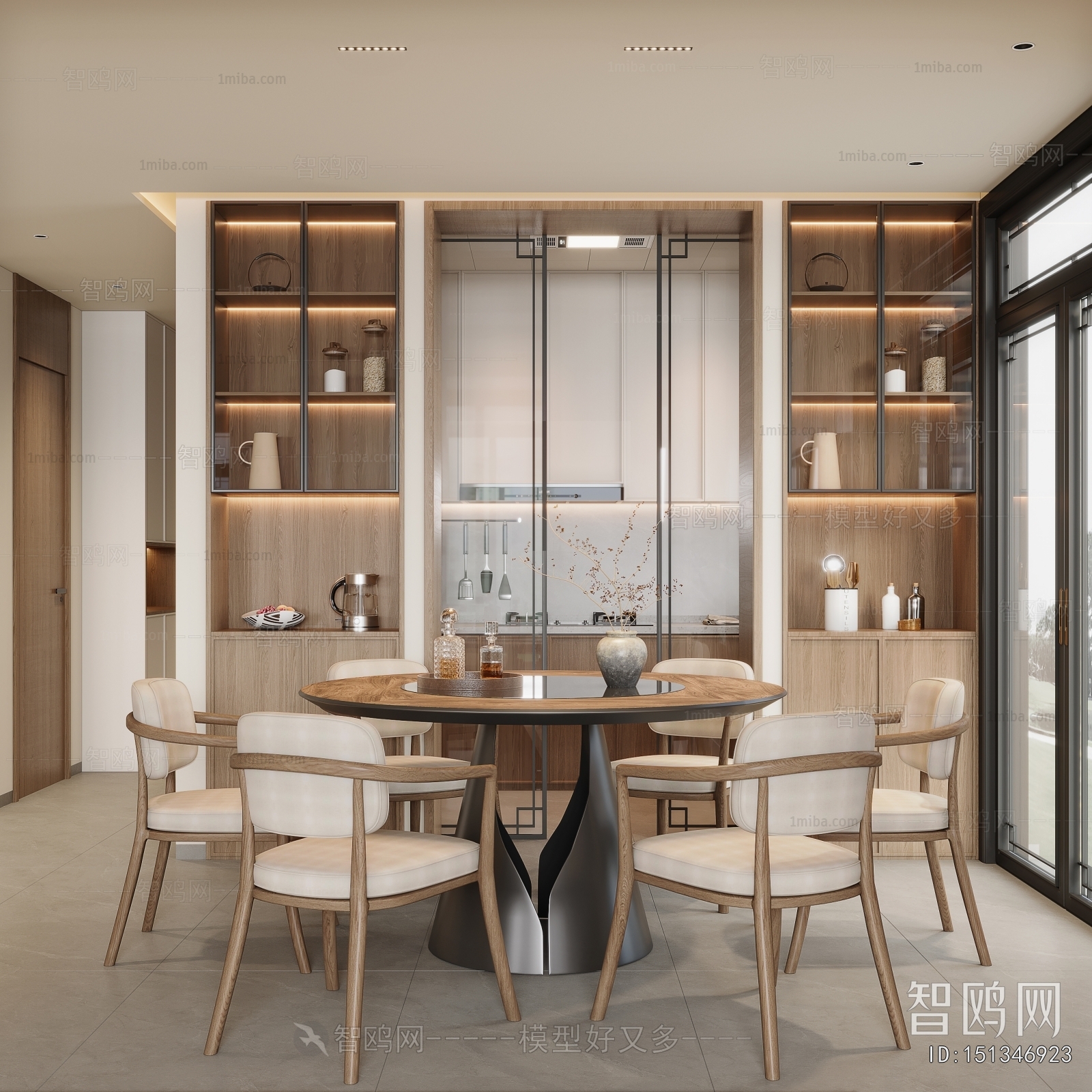 New Chinese Style A Living Room