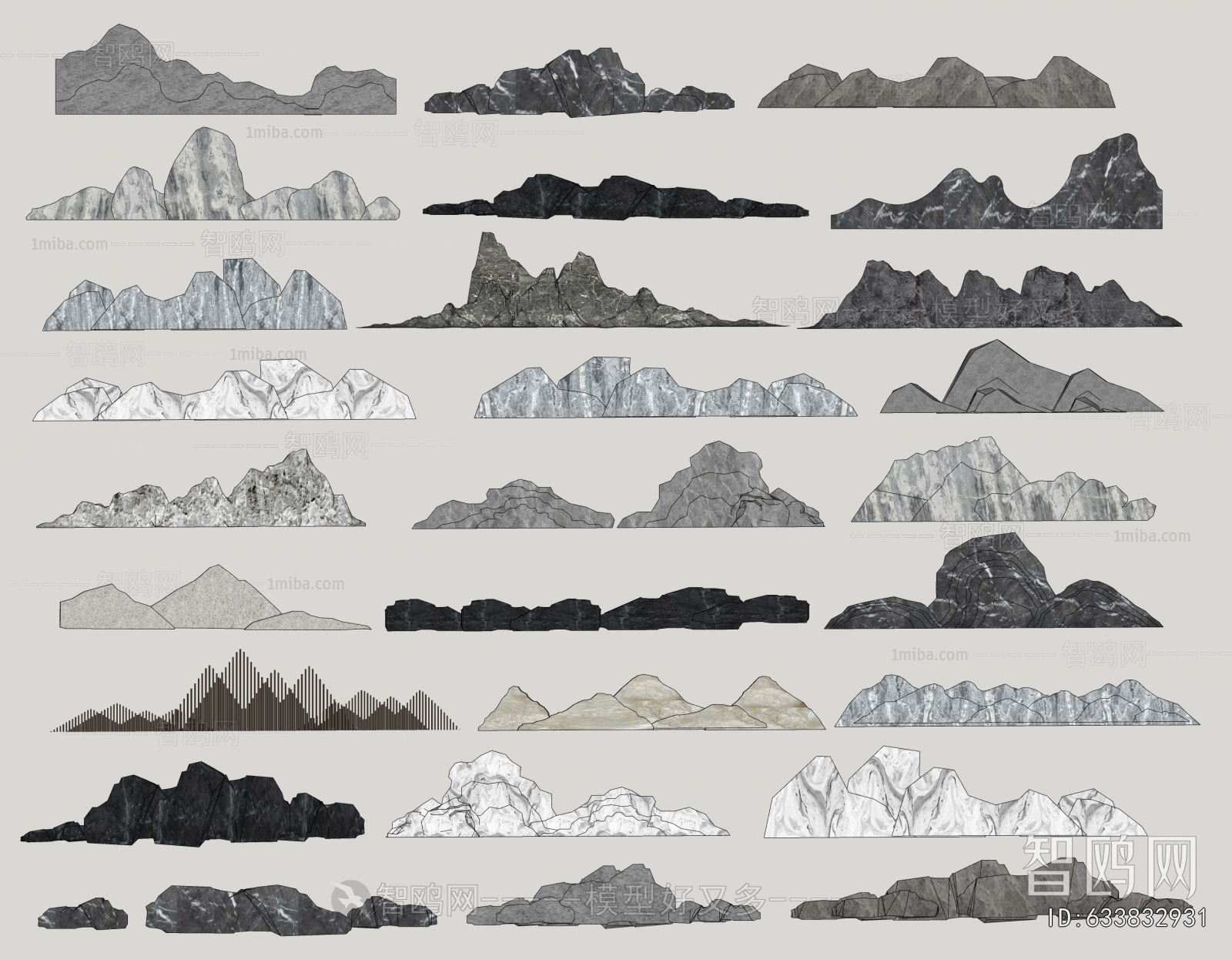 New Chinese Style Rockery Waterscape