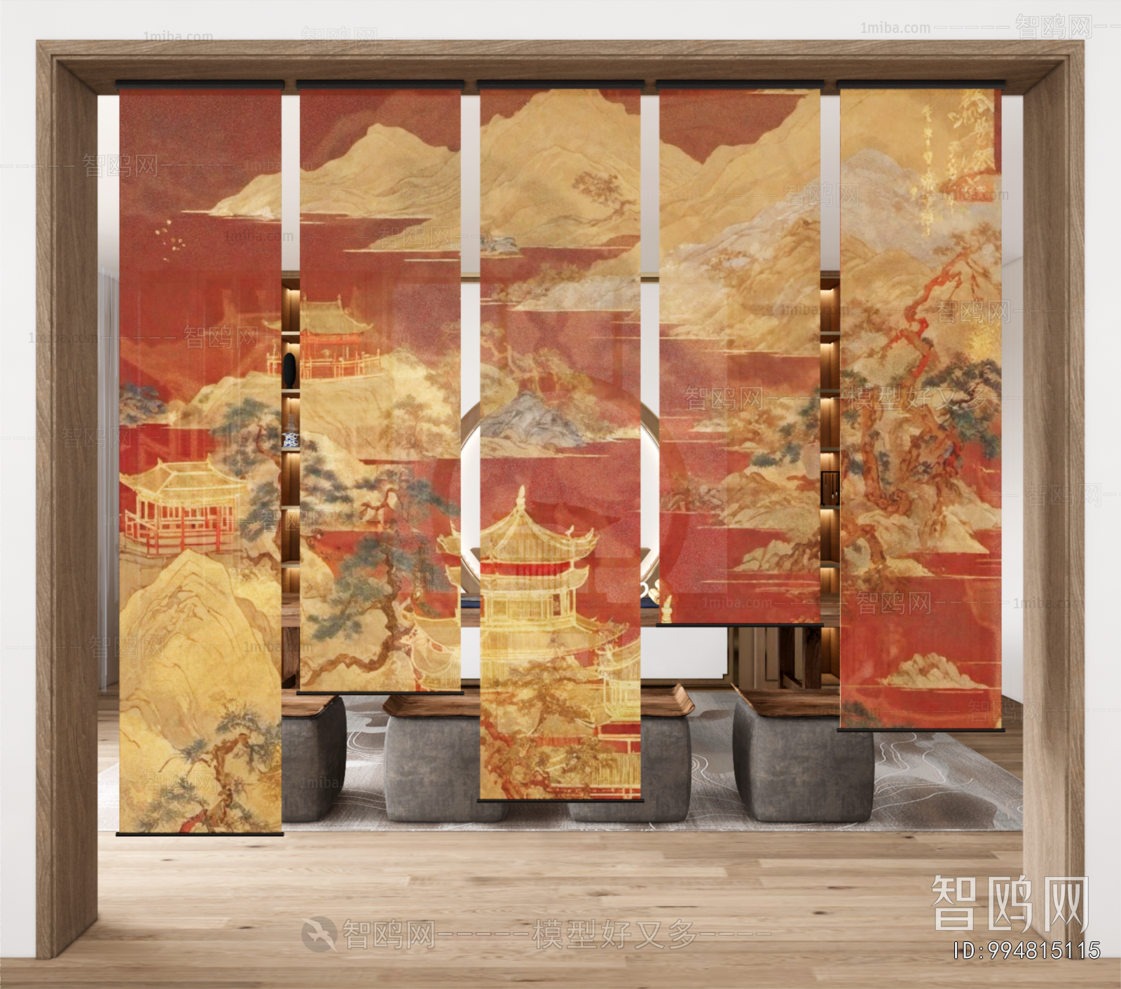 New Chinese Style Door Curtain