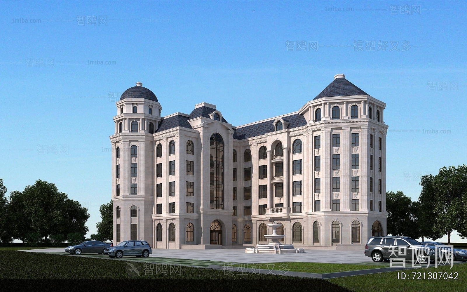 European Style Appearance Of Commercial Building