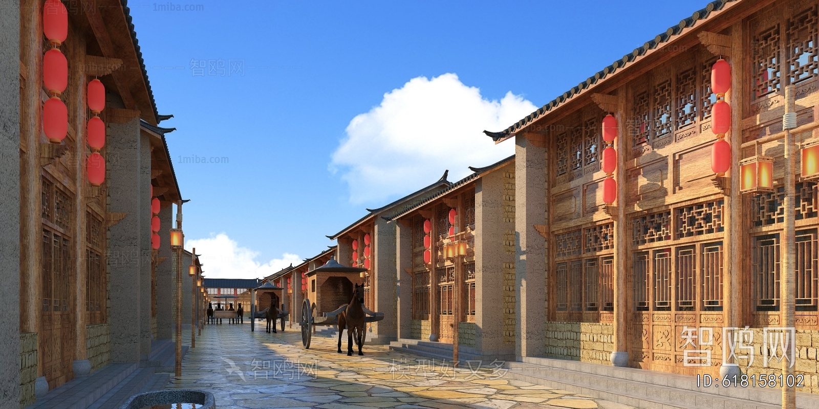 Chinese Style Commercial Street