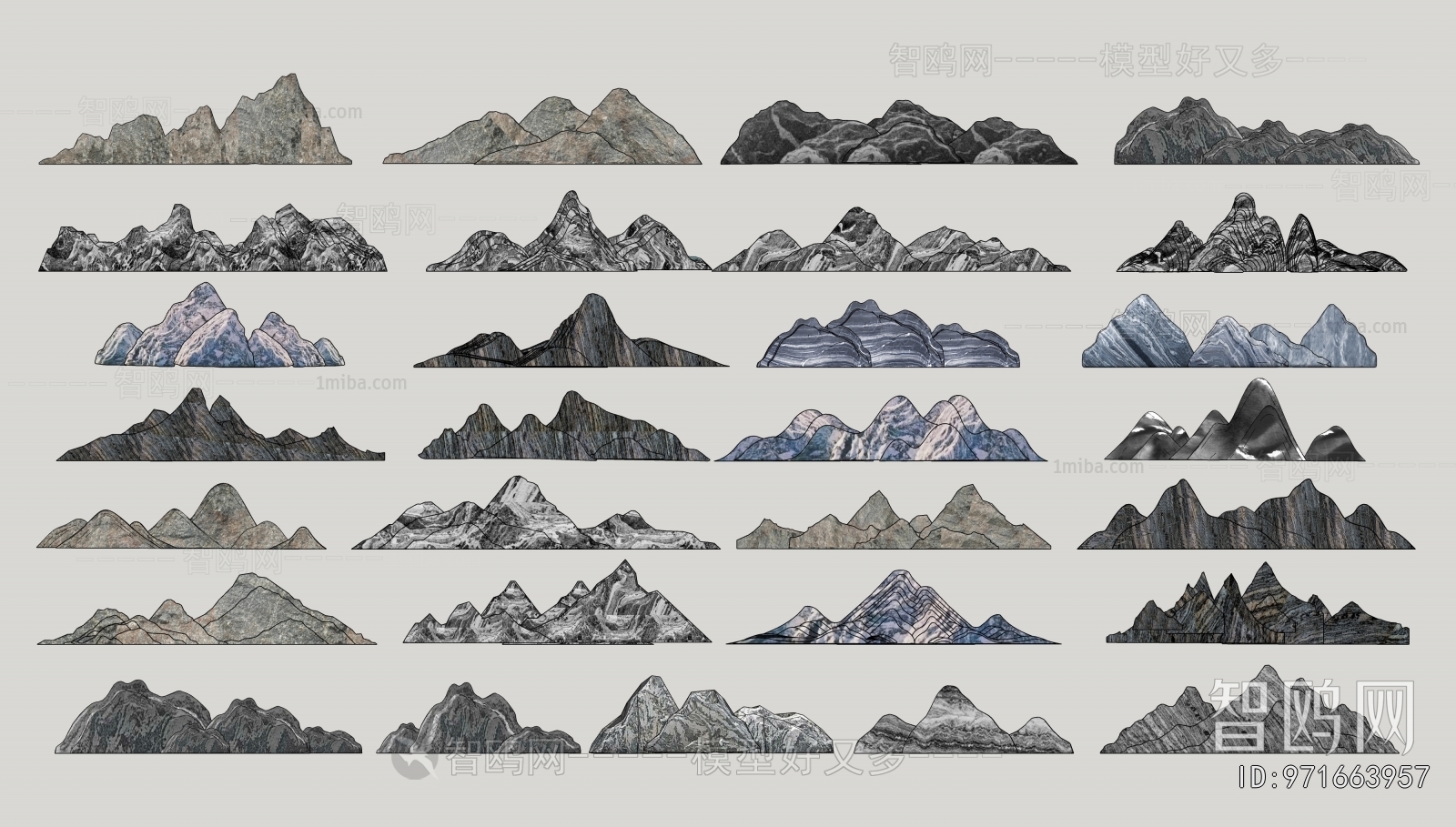 New Chinese Style Rockery Waterscape