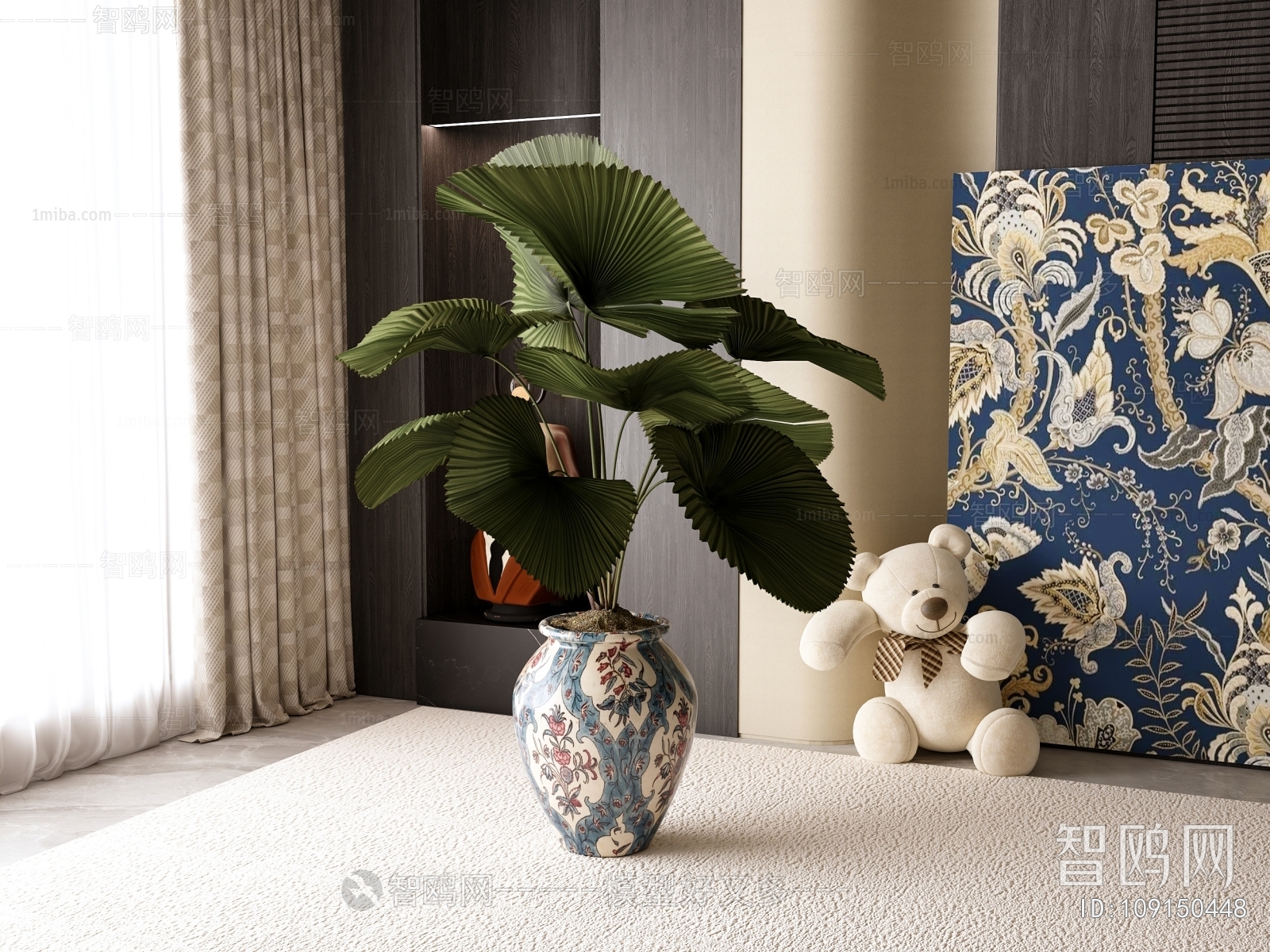 French Style Ground Green Plant Potted Plants