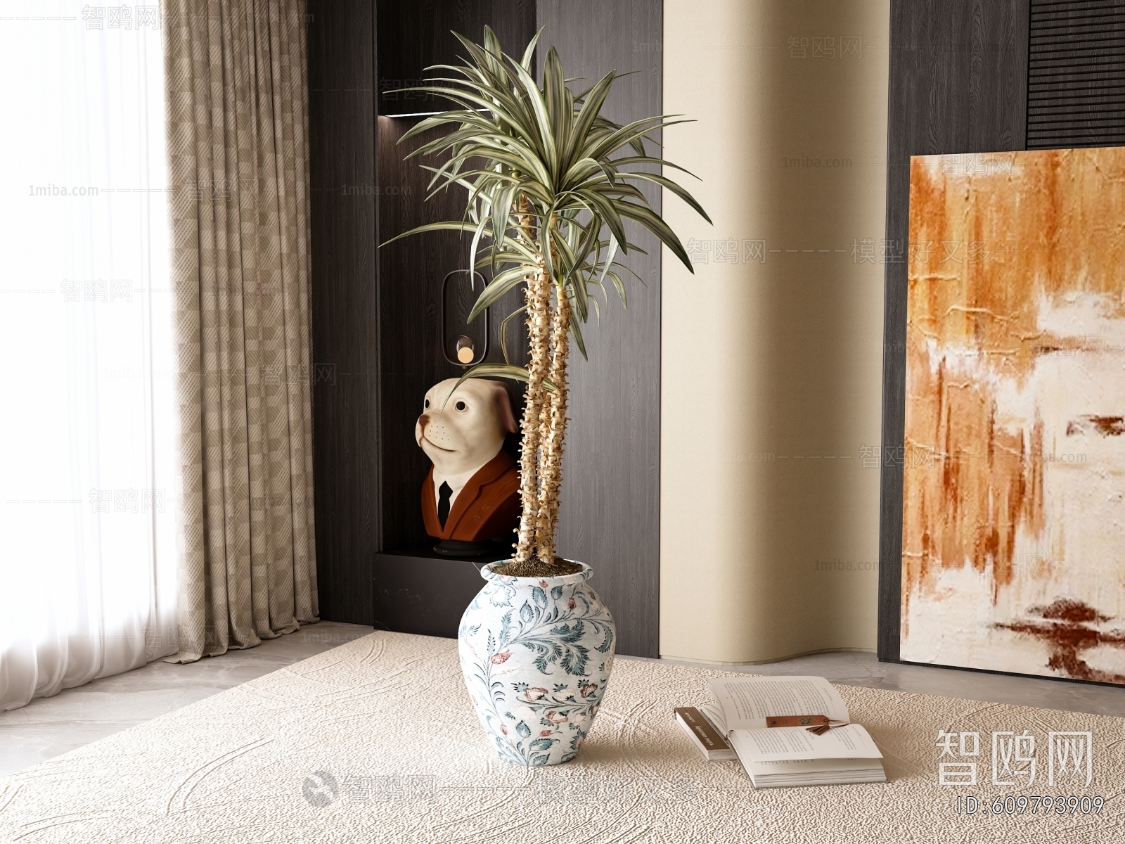 French Style Ground Green Plant Potted Plants