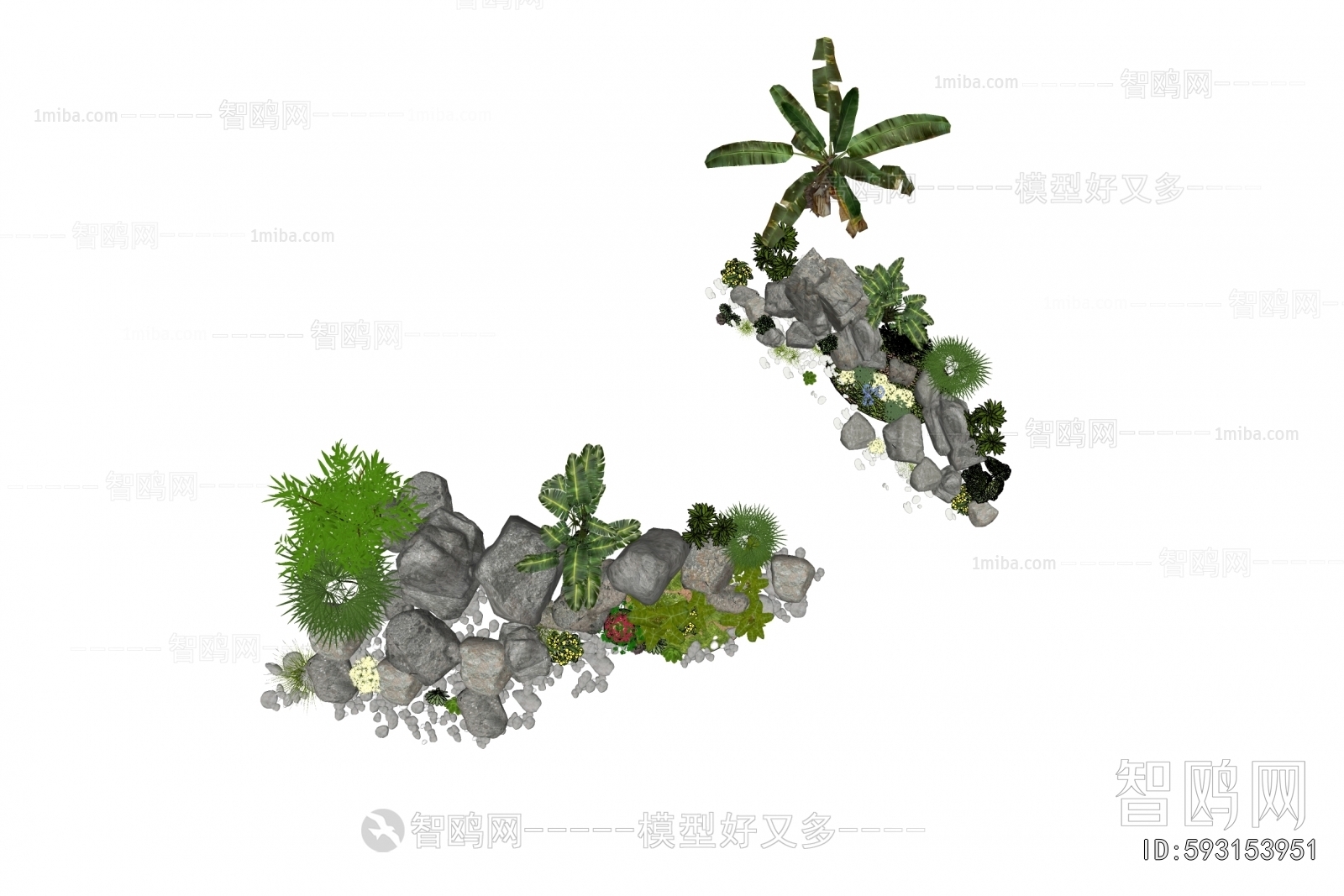 New Chinese Style Rockery Waterscape