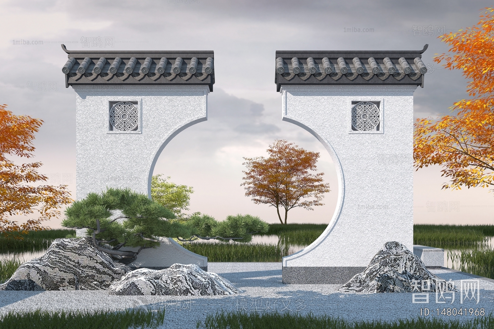Chinese Style Landscape Wall