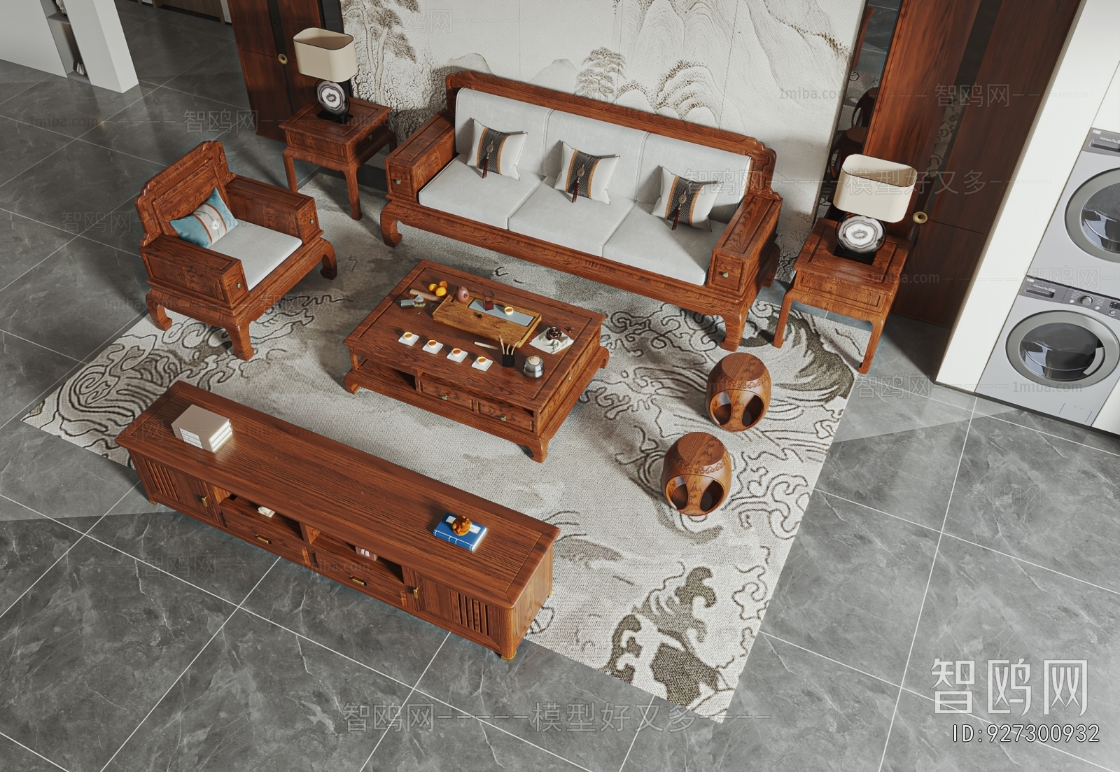 Chinese Style Sofa Combination