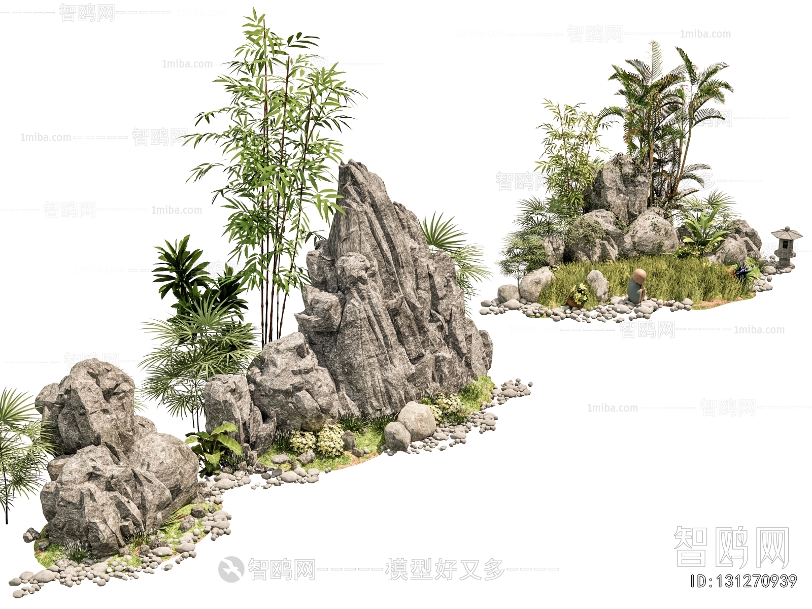 New Chinese Style Rockery Waterscape