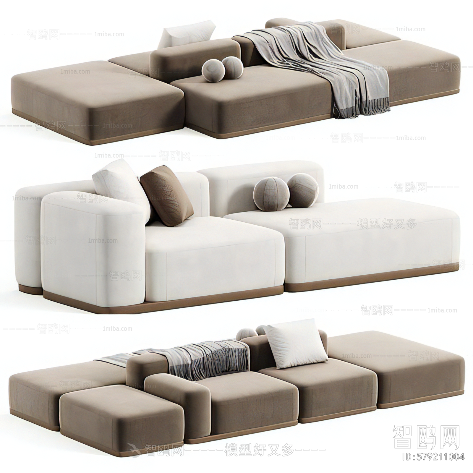 Modern Multi Person Sofa