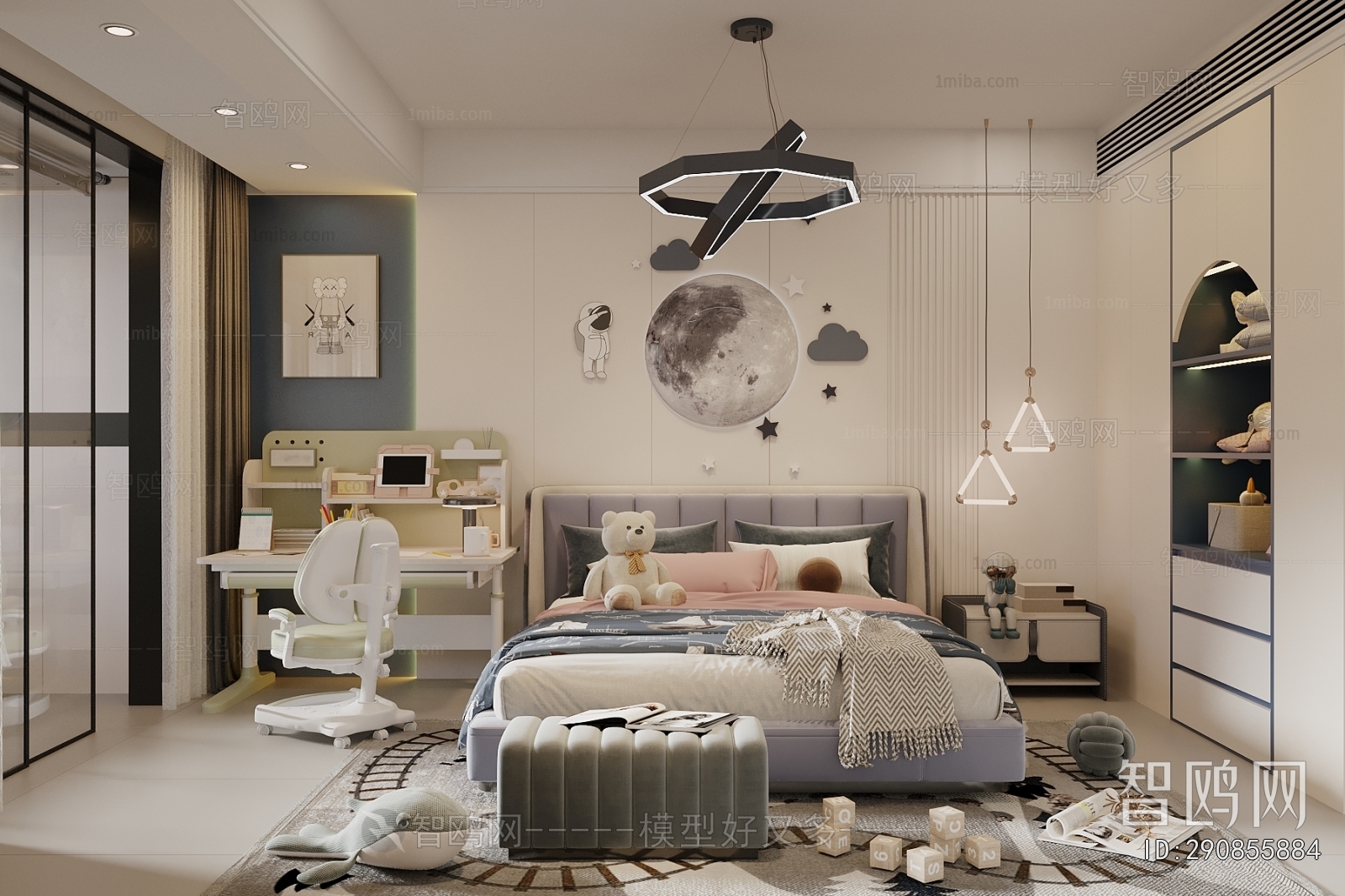Modern Boy's Room And Son's Room
