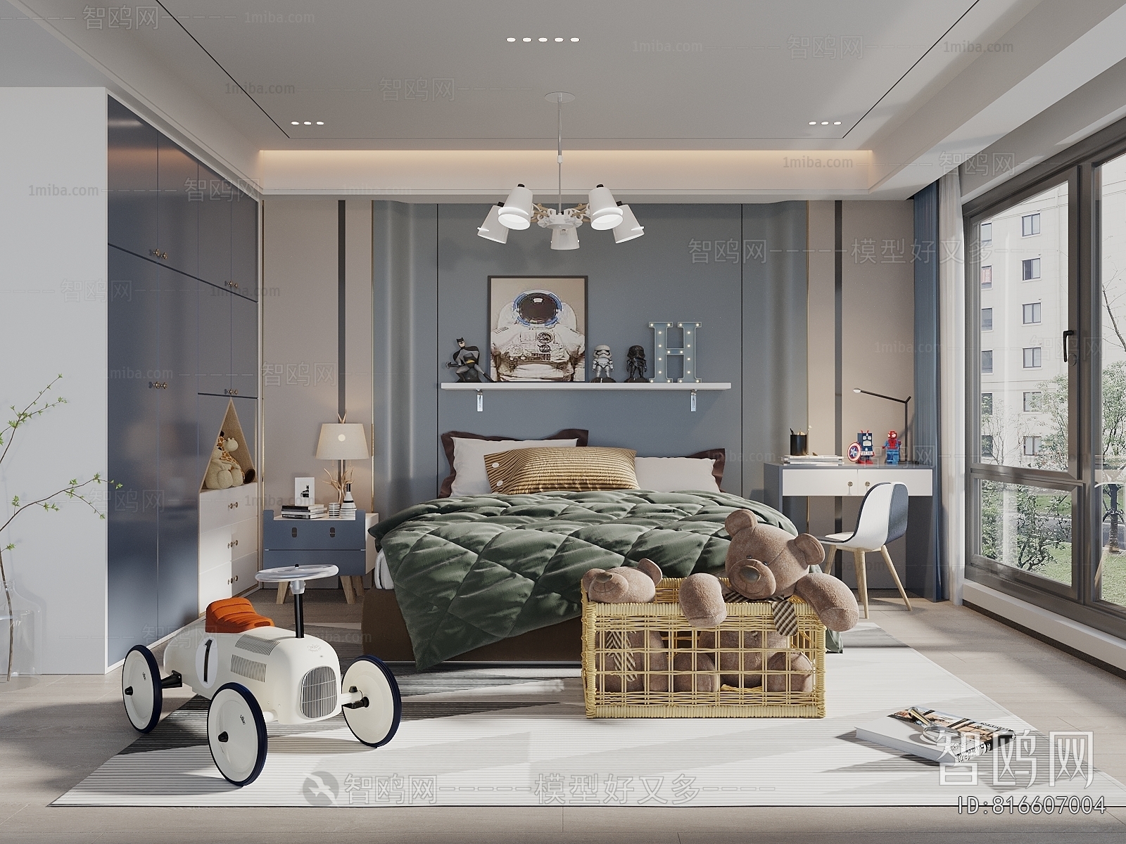 Modern Boy's Room And Son's Room