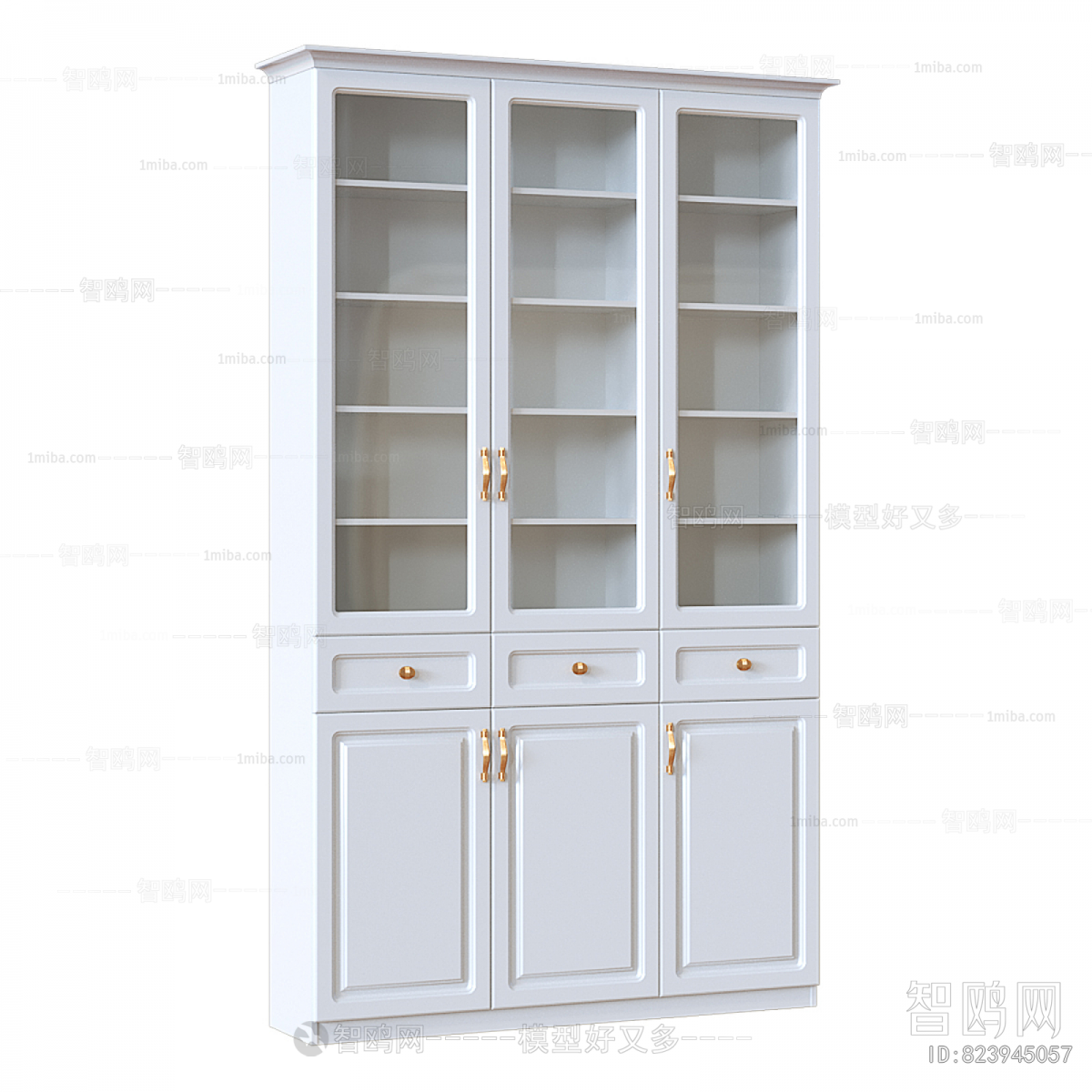 Simple European Style Bookcase