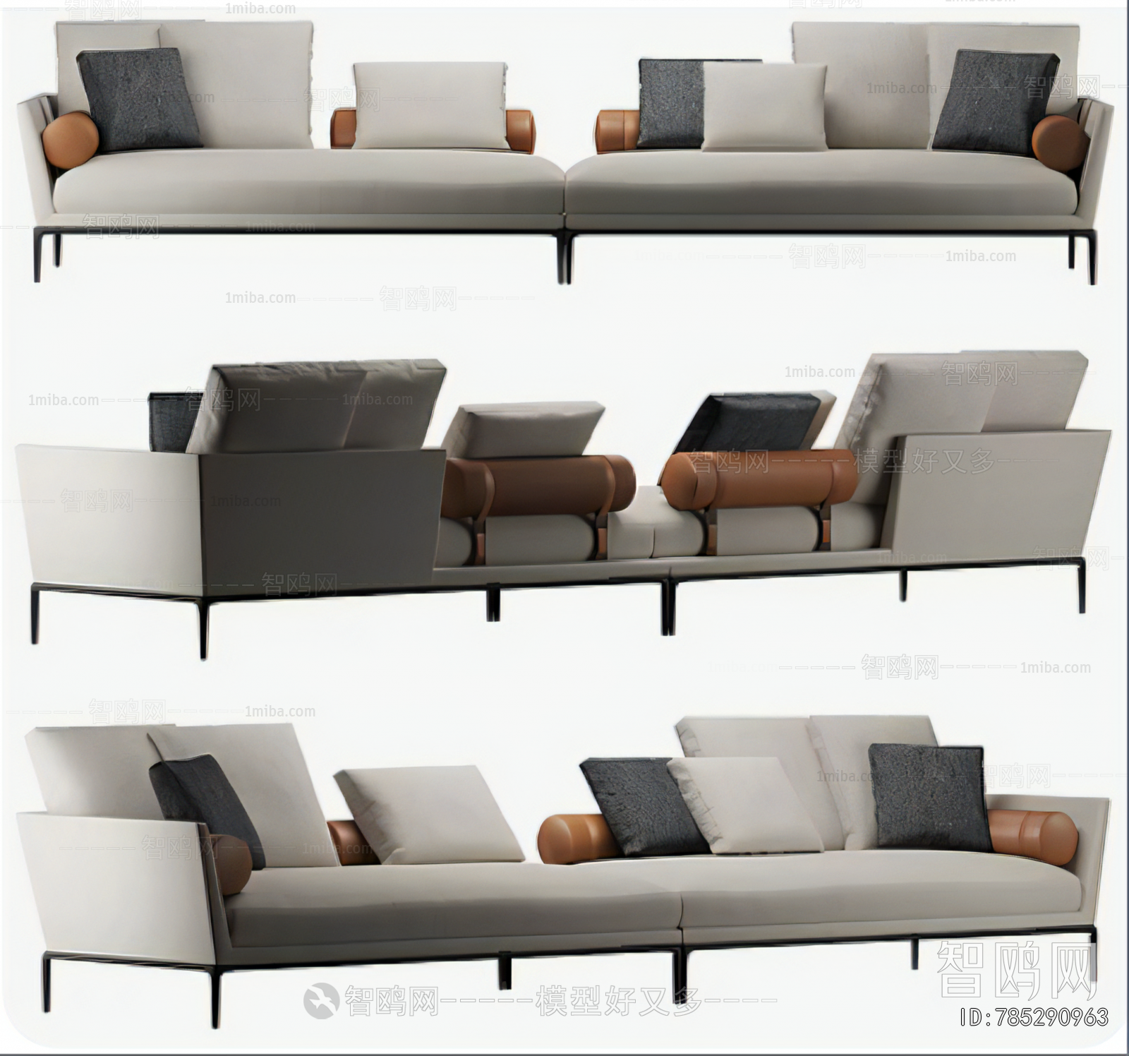 Modern Multi Person Sofa