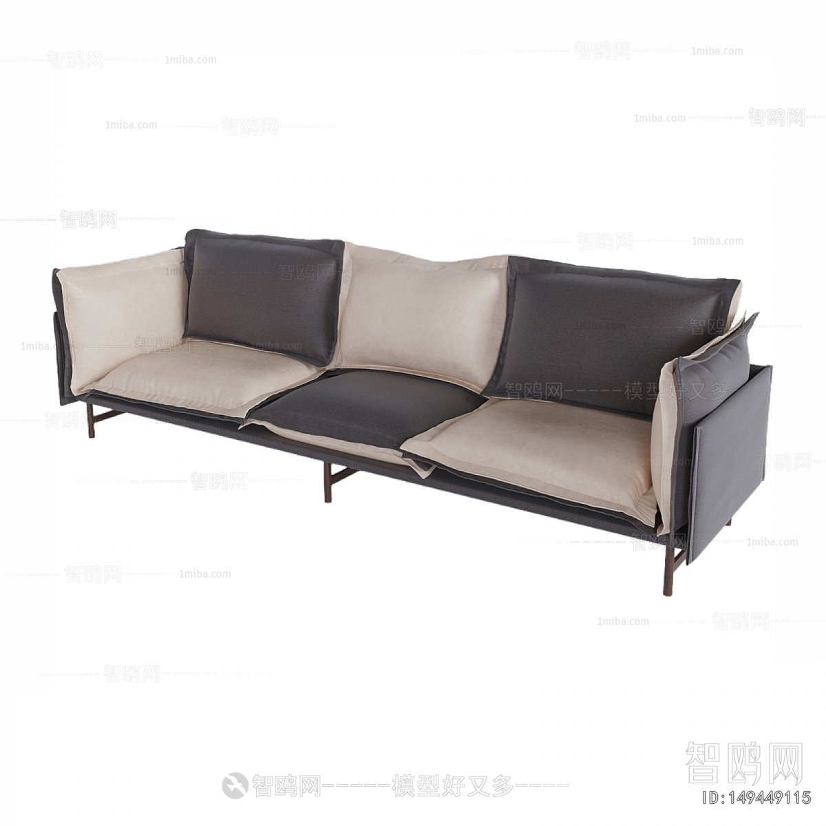 Modern Three-seat Sofa