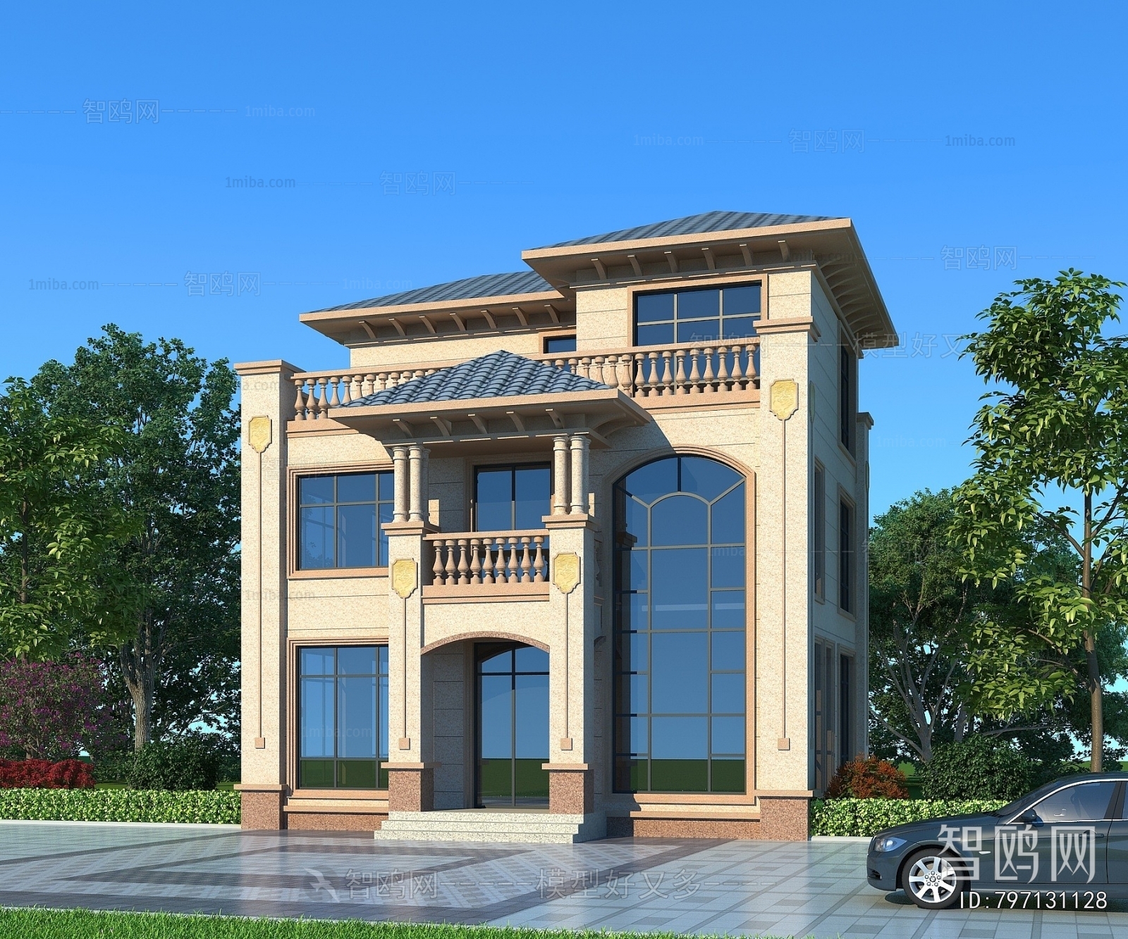 Simple European Style Detached Villa