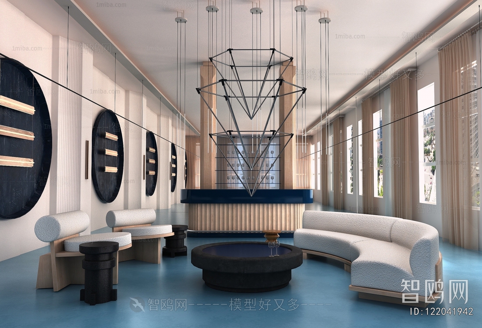 Modern Office Reception Desk