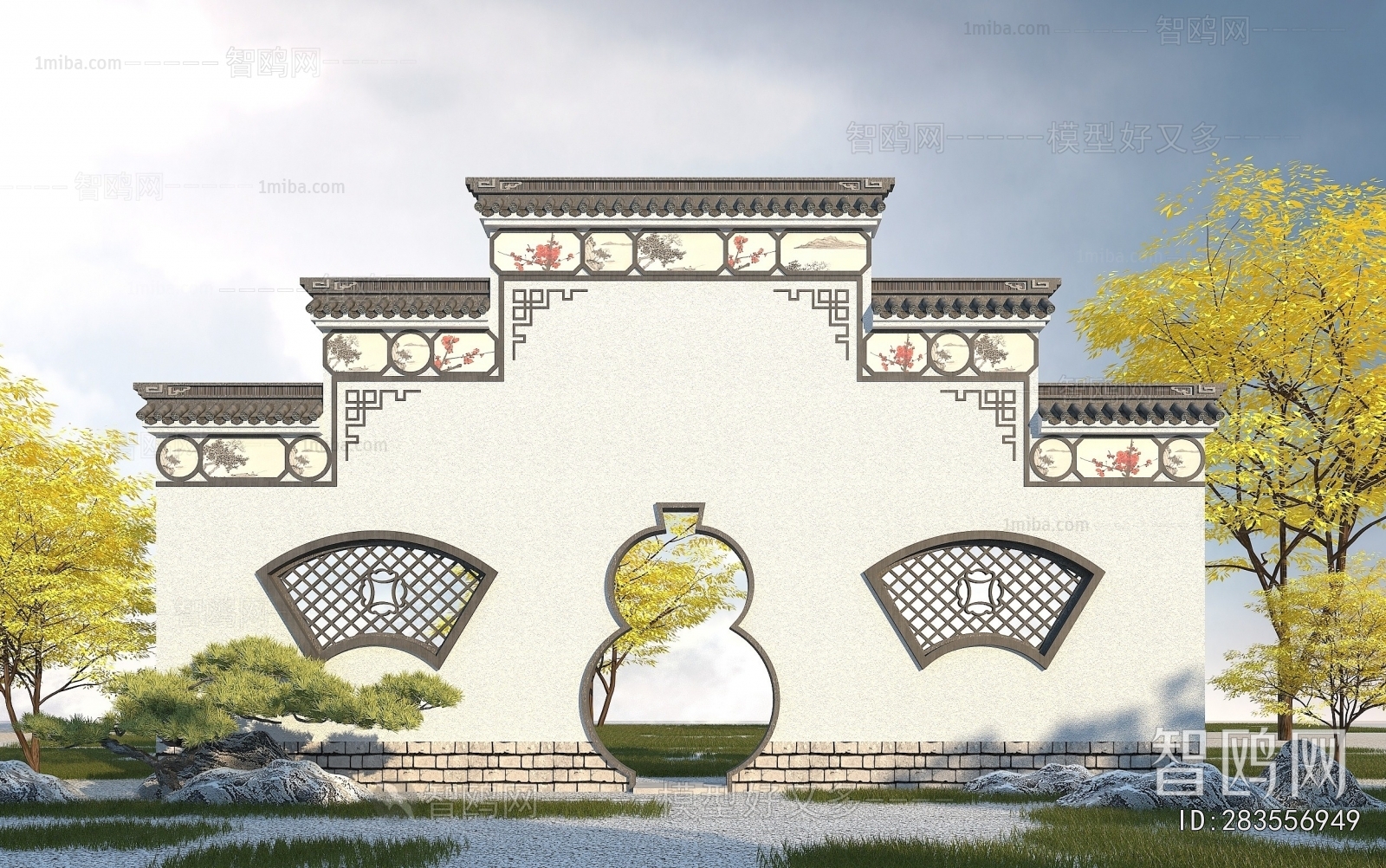 Chinese Style Landscape Wall