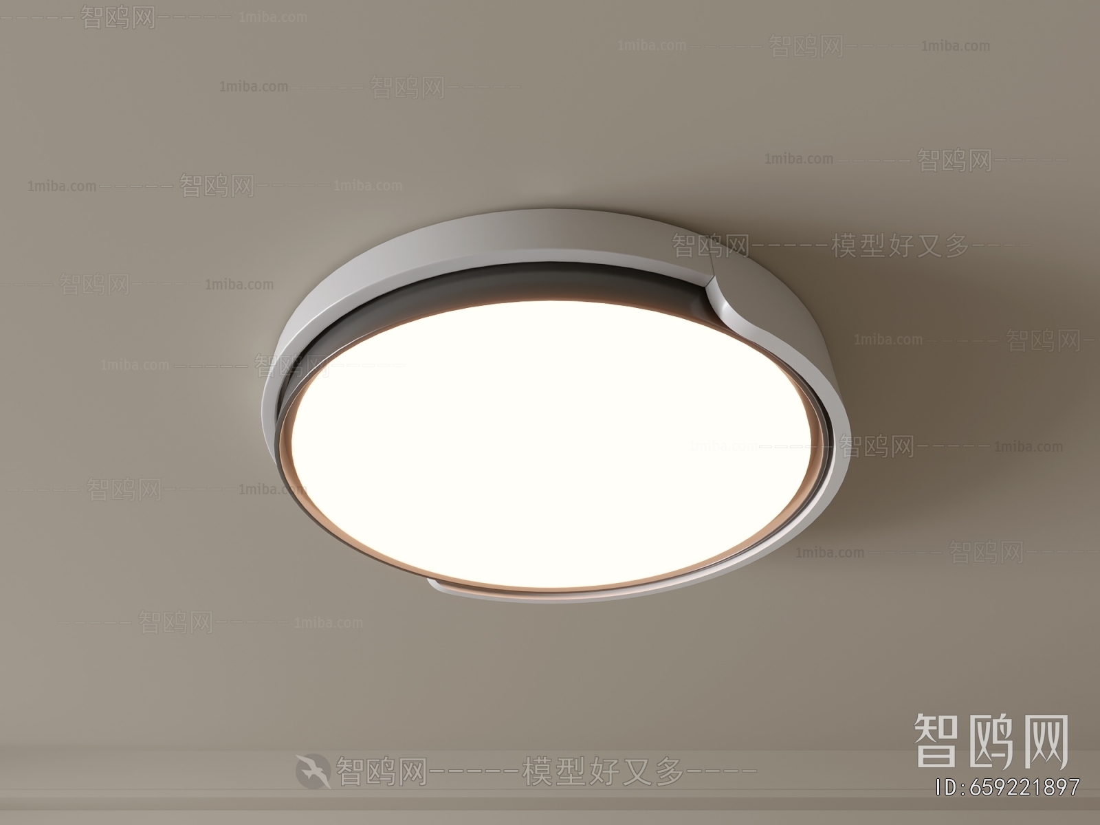 现代圆形吸顶灯