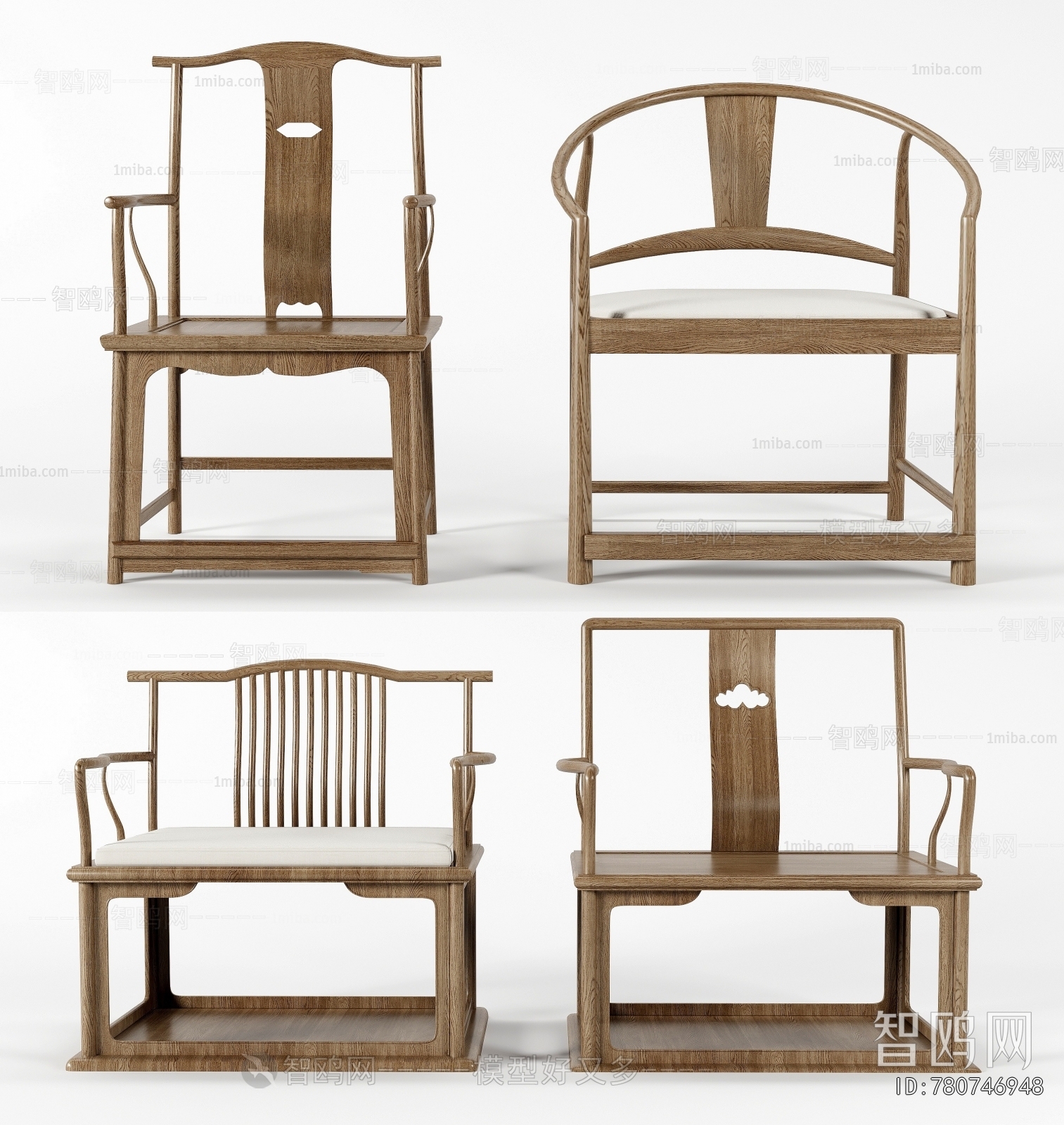 New Chinese Style Lounge Chair