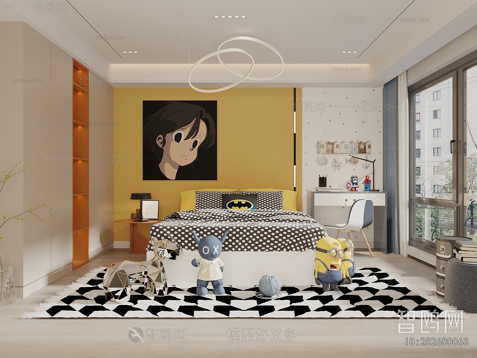 Modern Boy's Room And Son's Room
