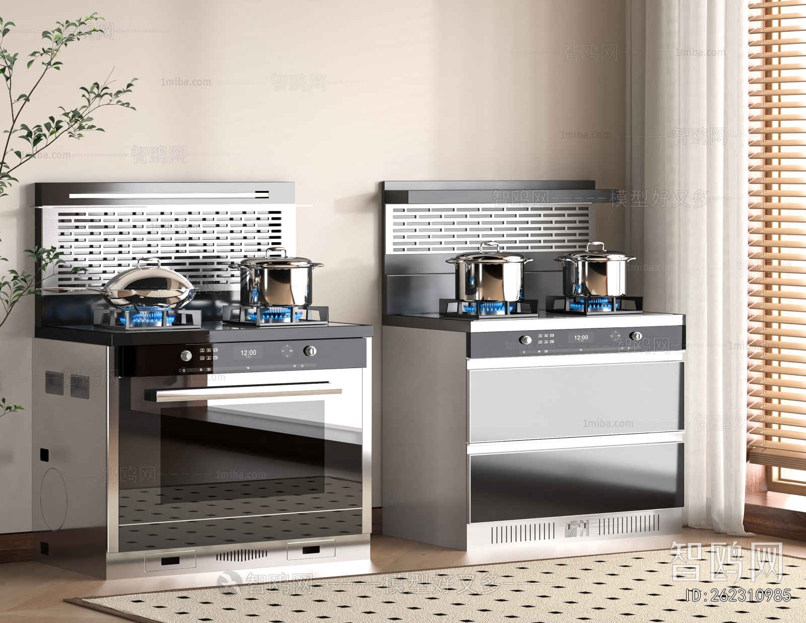 Modern Kitchen Electric Gas Range