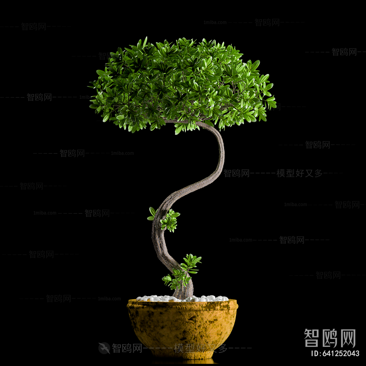 Modern Ground Green Plant Potted Plants