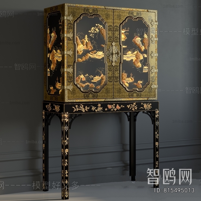Chinese Style Side Cabinet