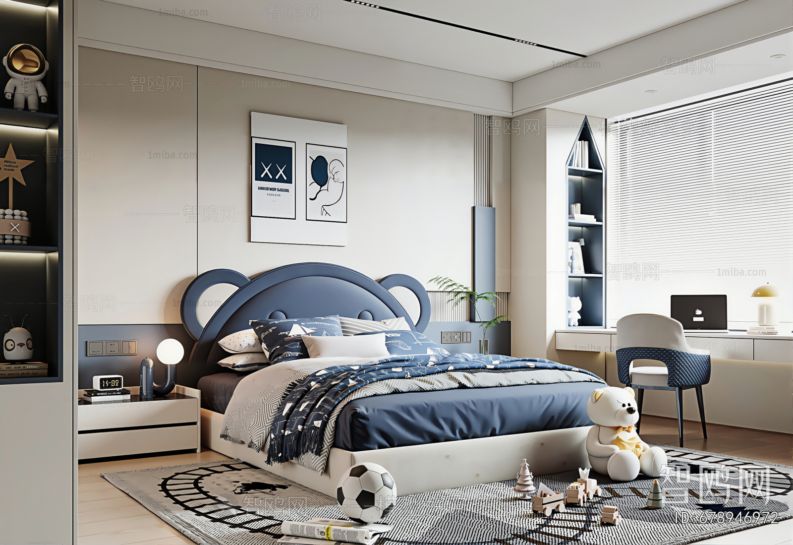 Modern Boy's Room And Son's Room