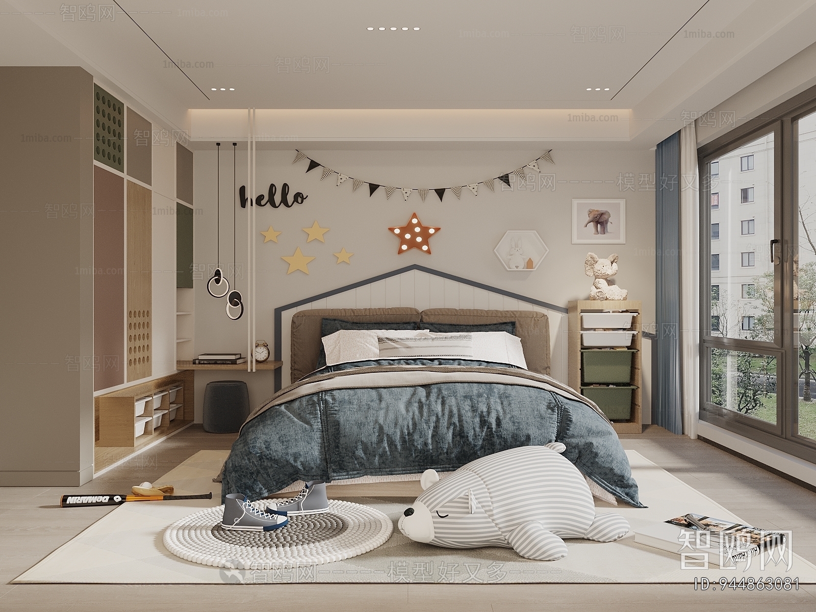 Modern Boy's Room And Son's Room