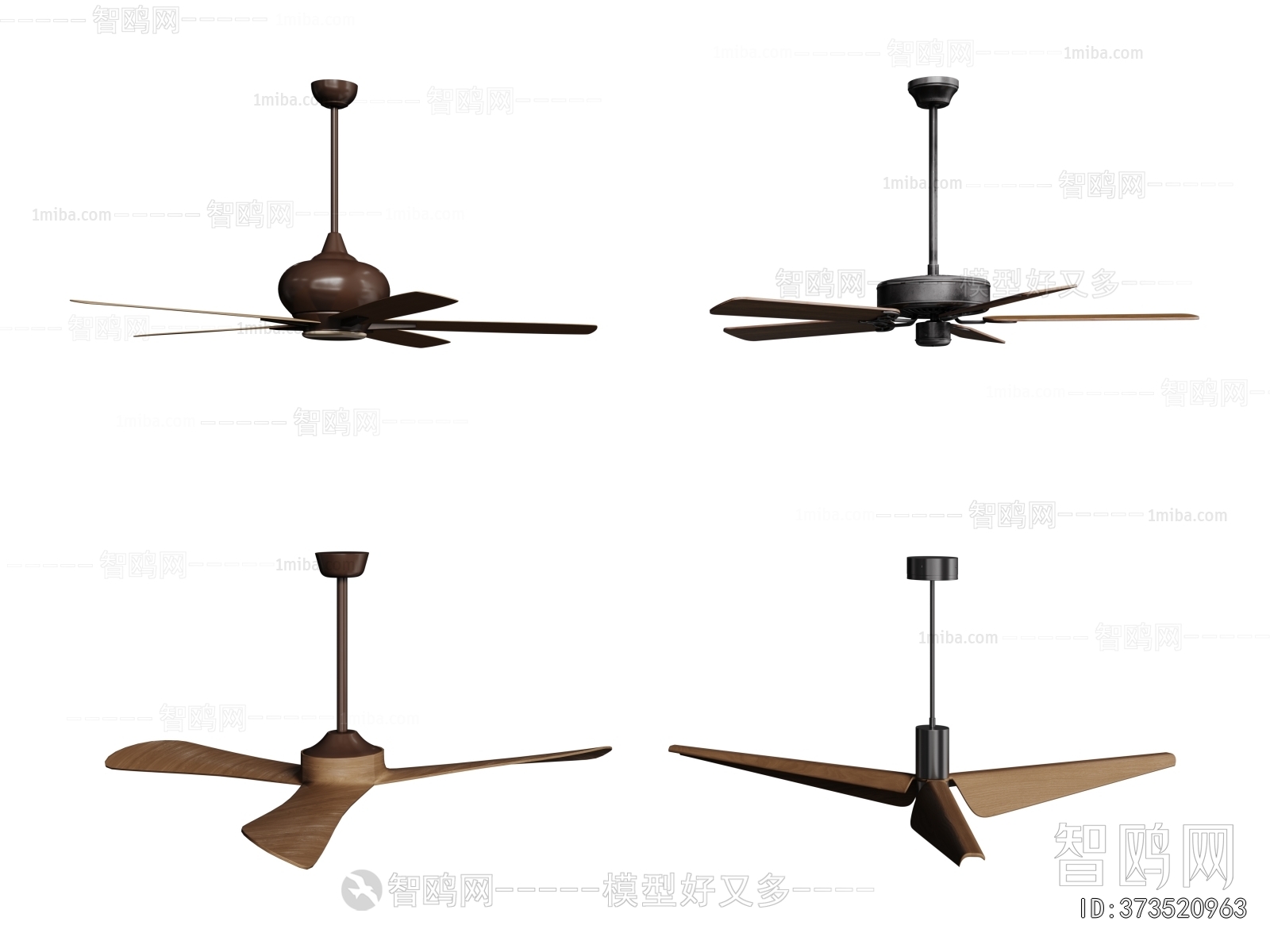 现代复古吊扇组合