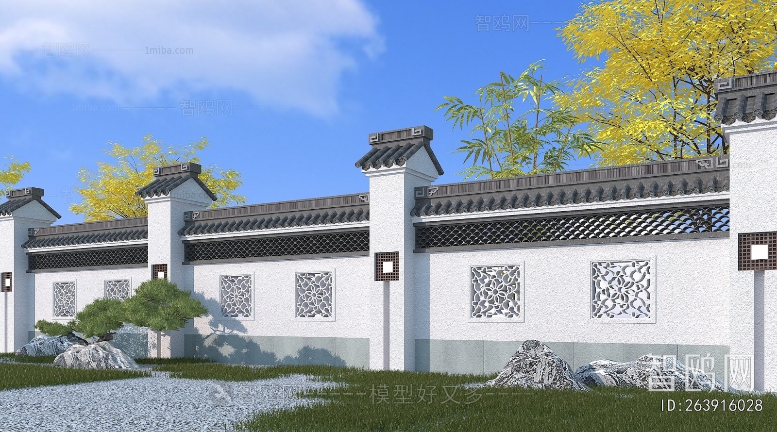 Chinese Style Landscape Wall