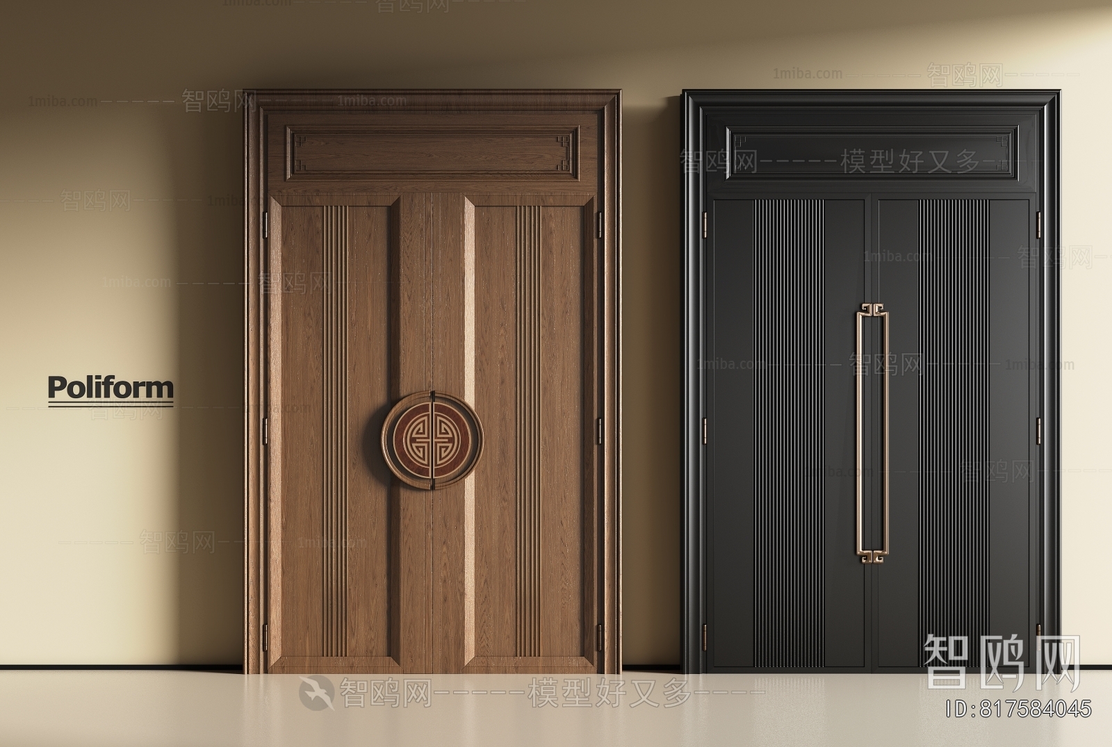 New Chinese Style Entrance Door