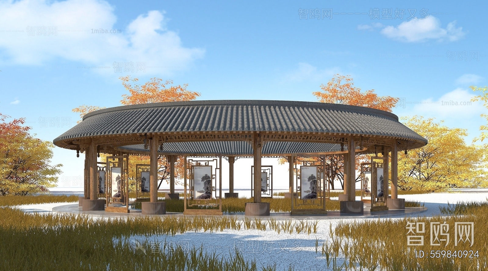 Chinese Style Gallery Frame