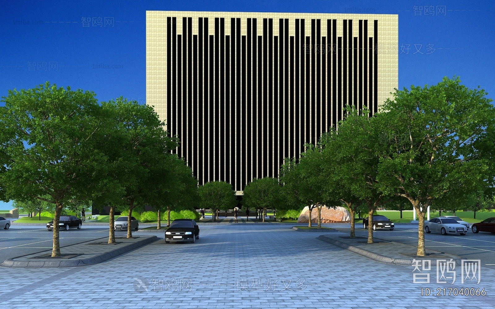 Modern Architectural Bird's-eye View Planning