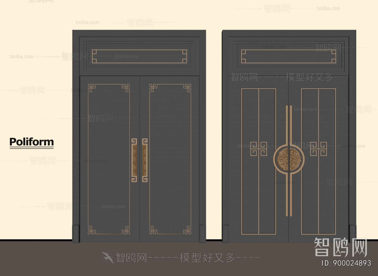 New Chinese Style Entrance Door