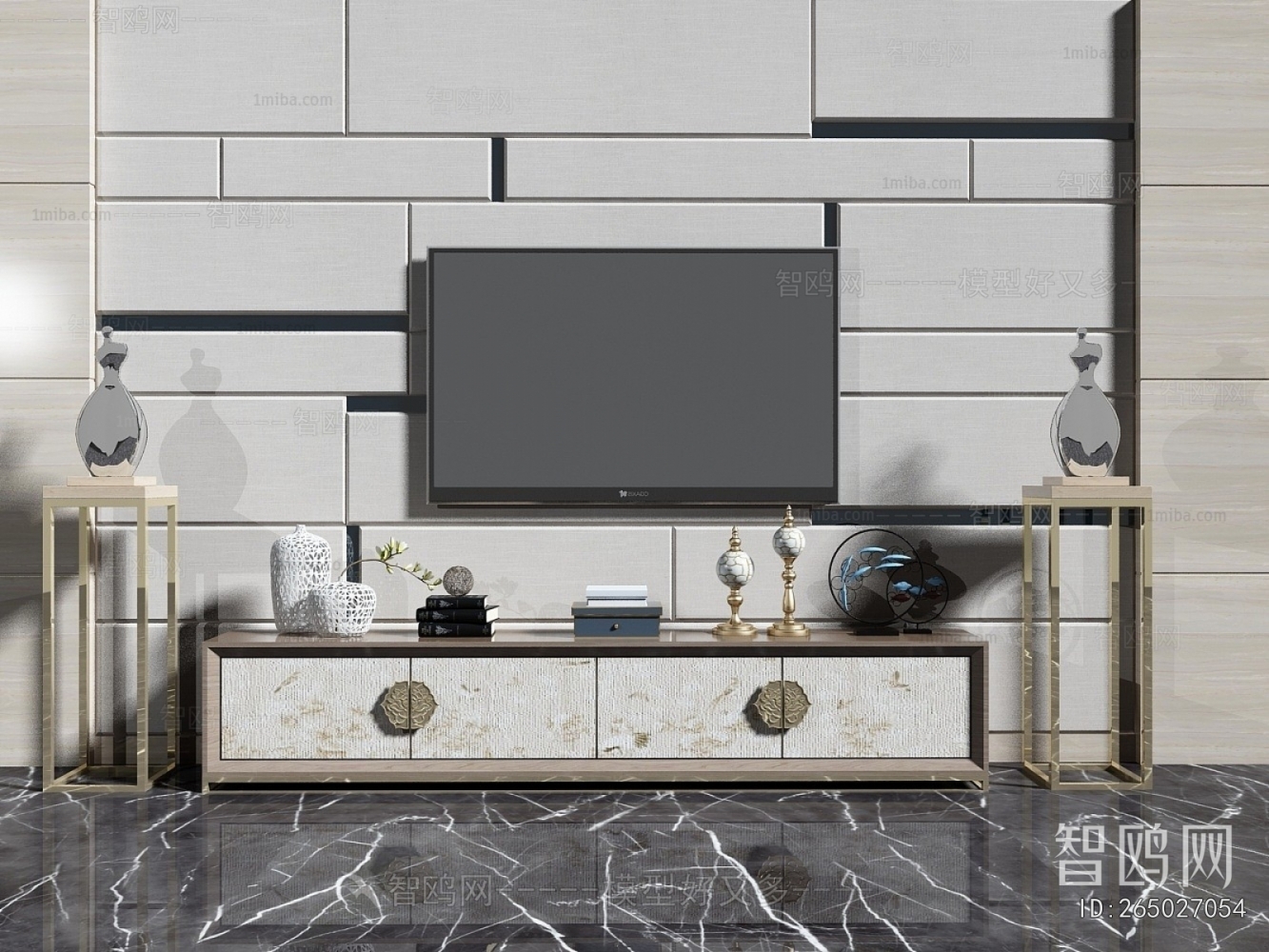New Chinese Style TV Cabinet