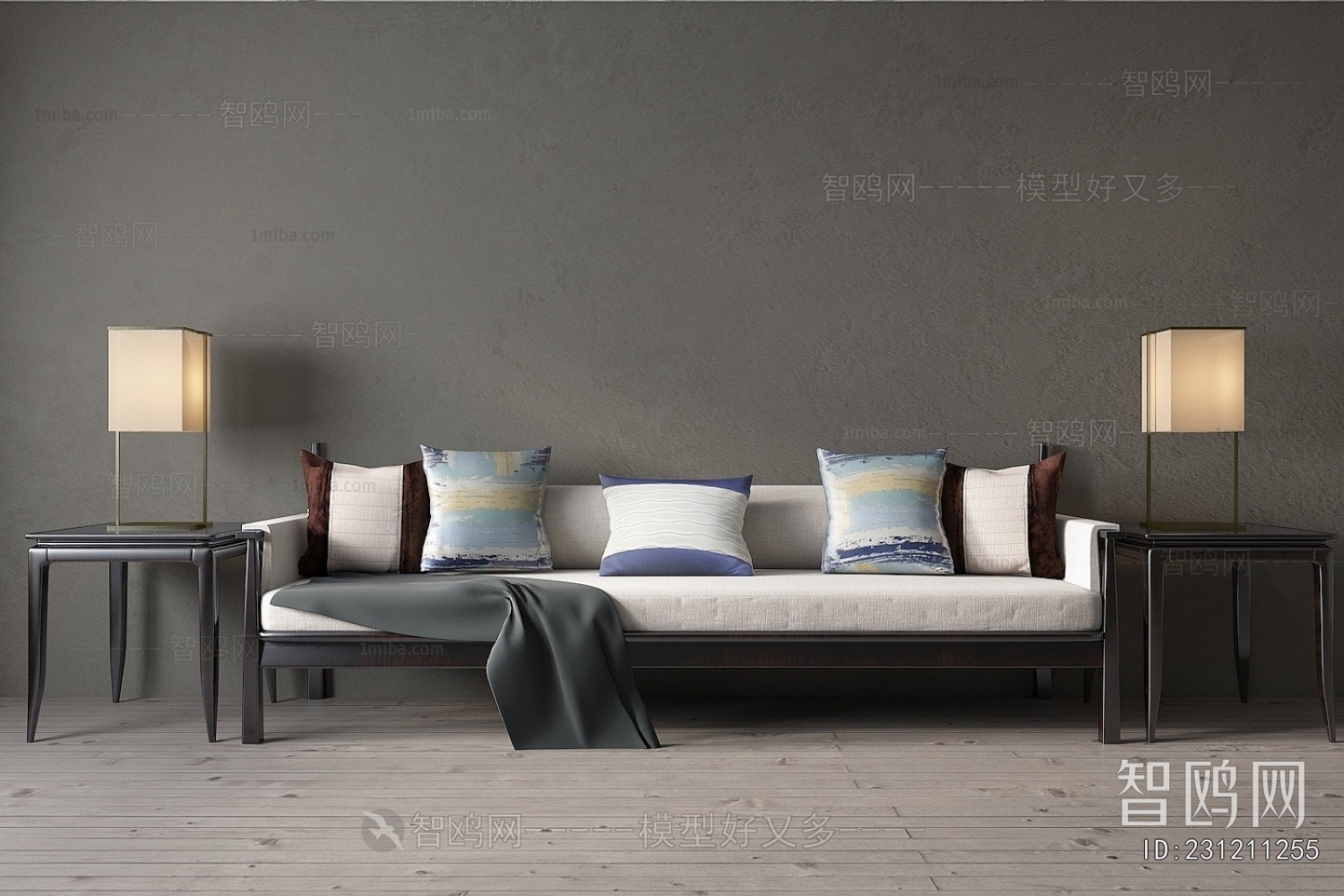 New Chinese Style Multi Person Sofa