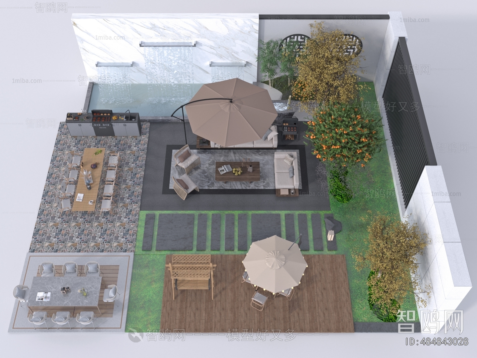 Modern Courtyard/landscape