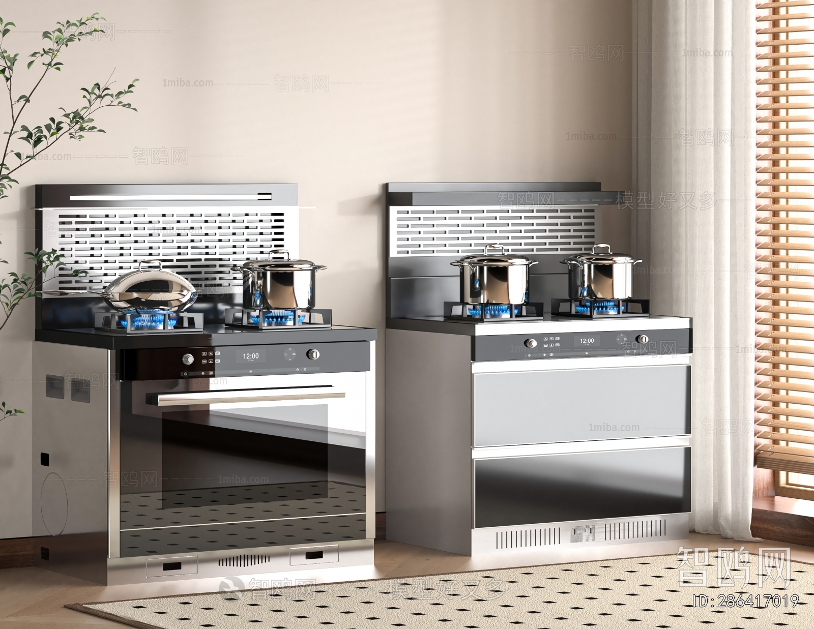 Modern Kitchen Electric Gas Range