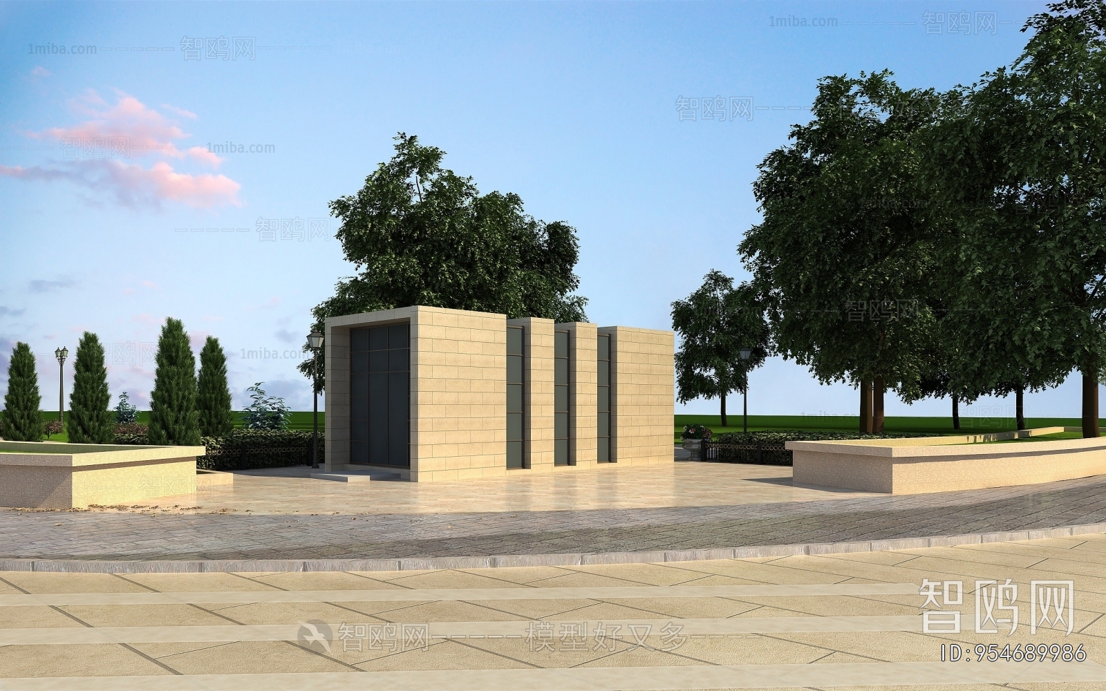 Modern Park Landscape