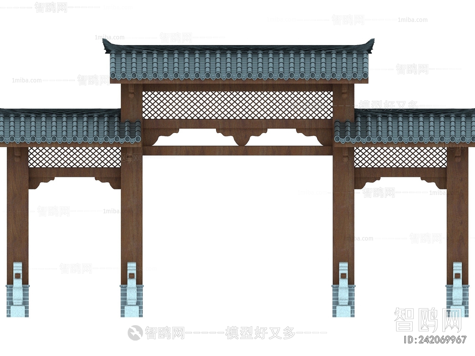 Chinese Style Decorated Archway