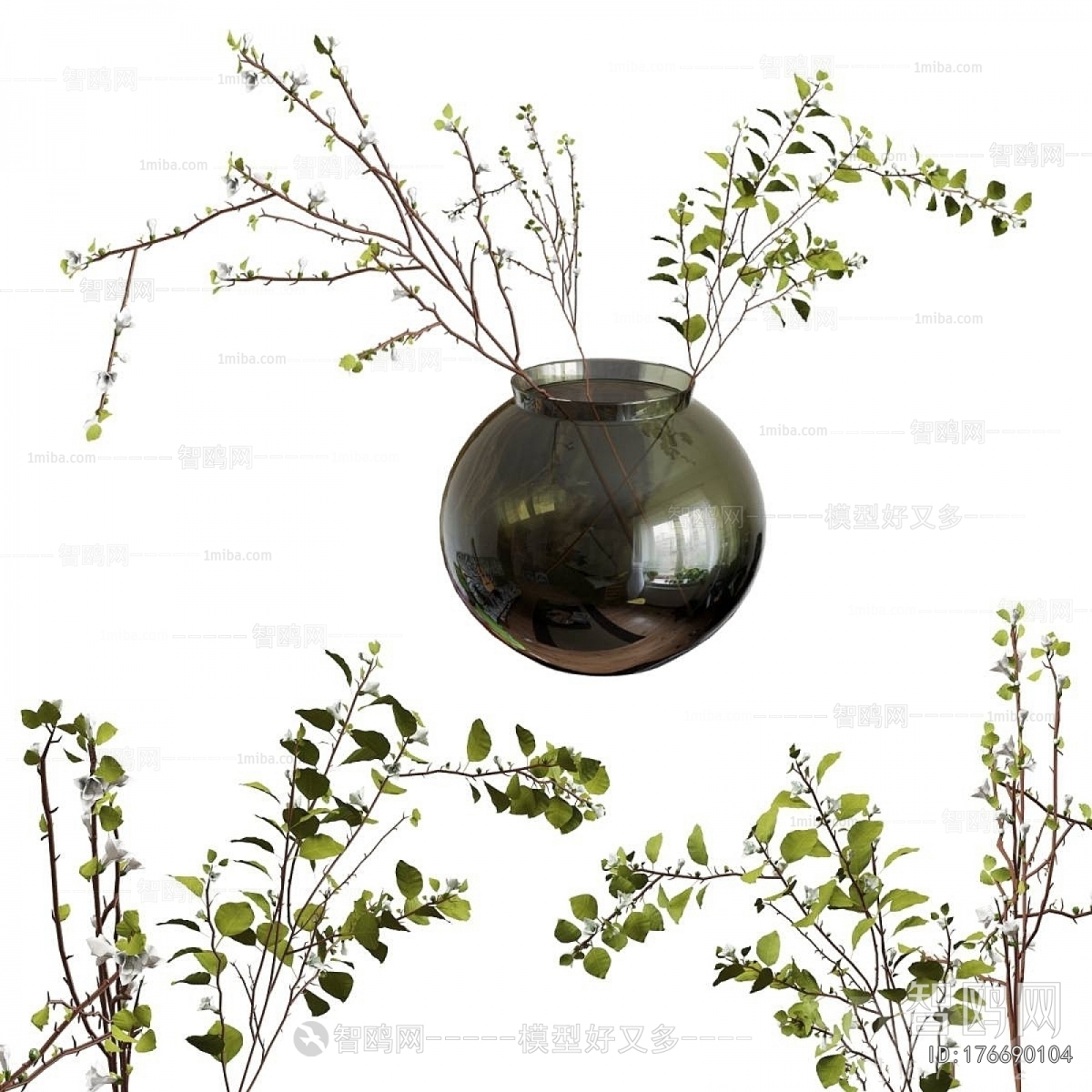 Modern Aquatic Green Plant