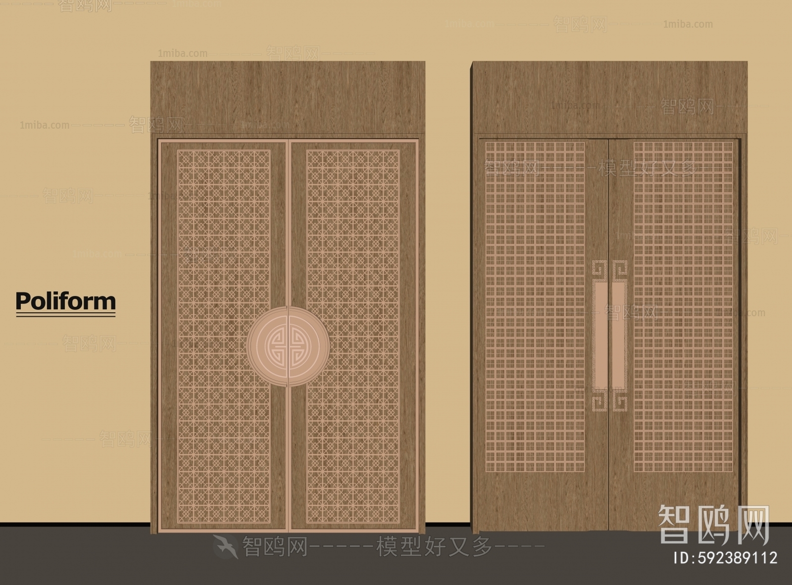 New Chinese Style Entrance Door