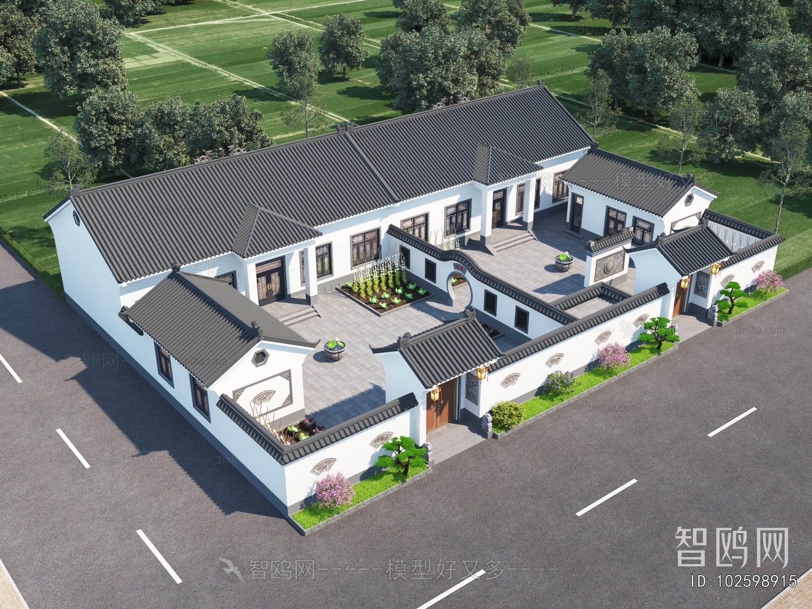 Chinese Style Residential Building