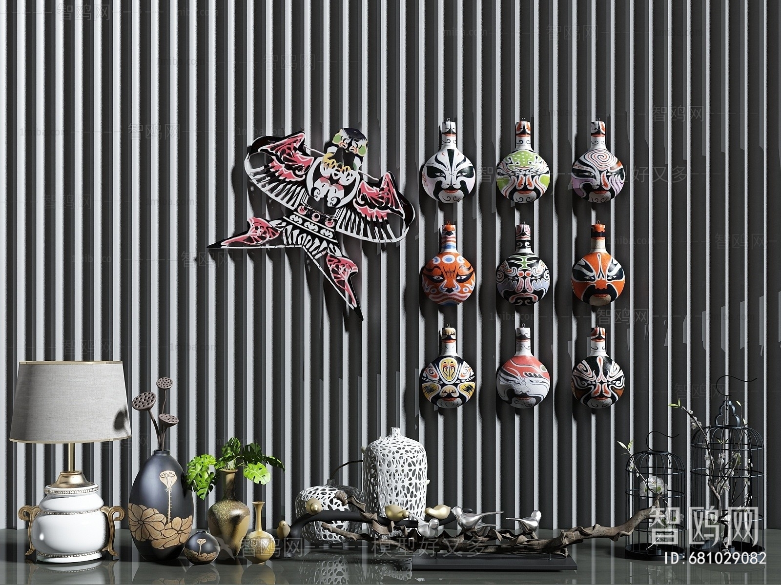 New Chinese Style Decorative Set