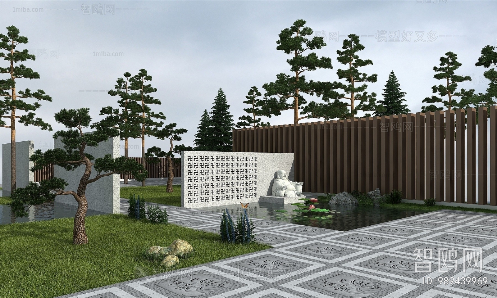 New Chinese Style Courtyard/landscape