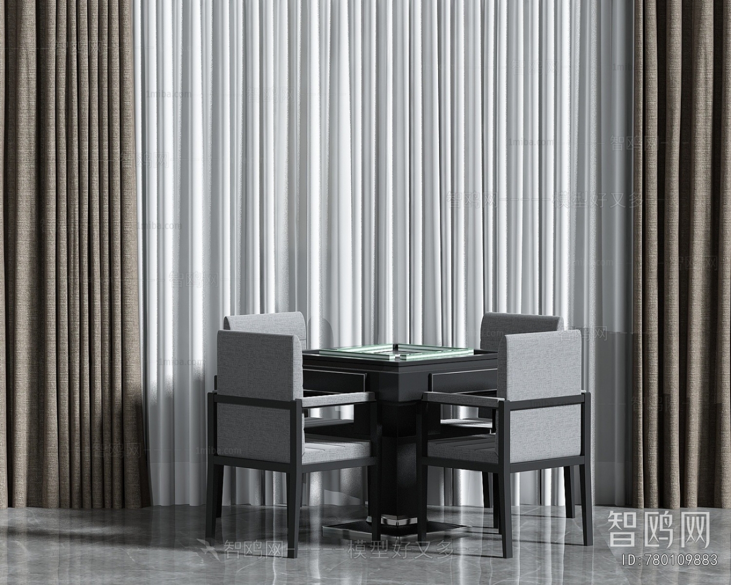 Modern Mahjong Tables And Chairs