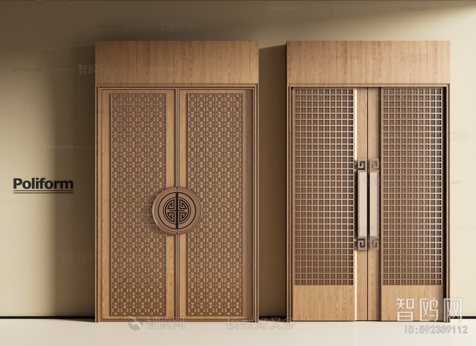 New Chinese Style Entrance Door