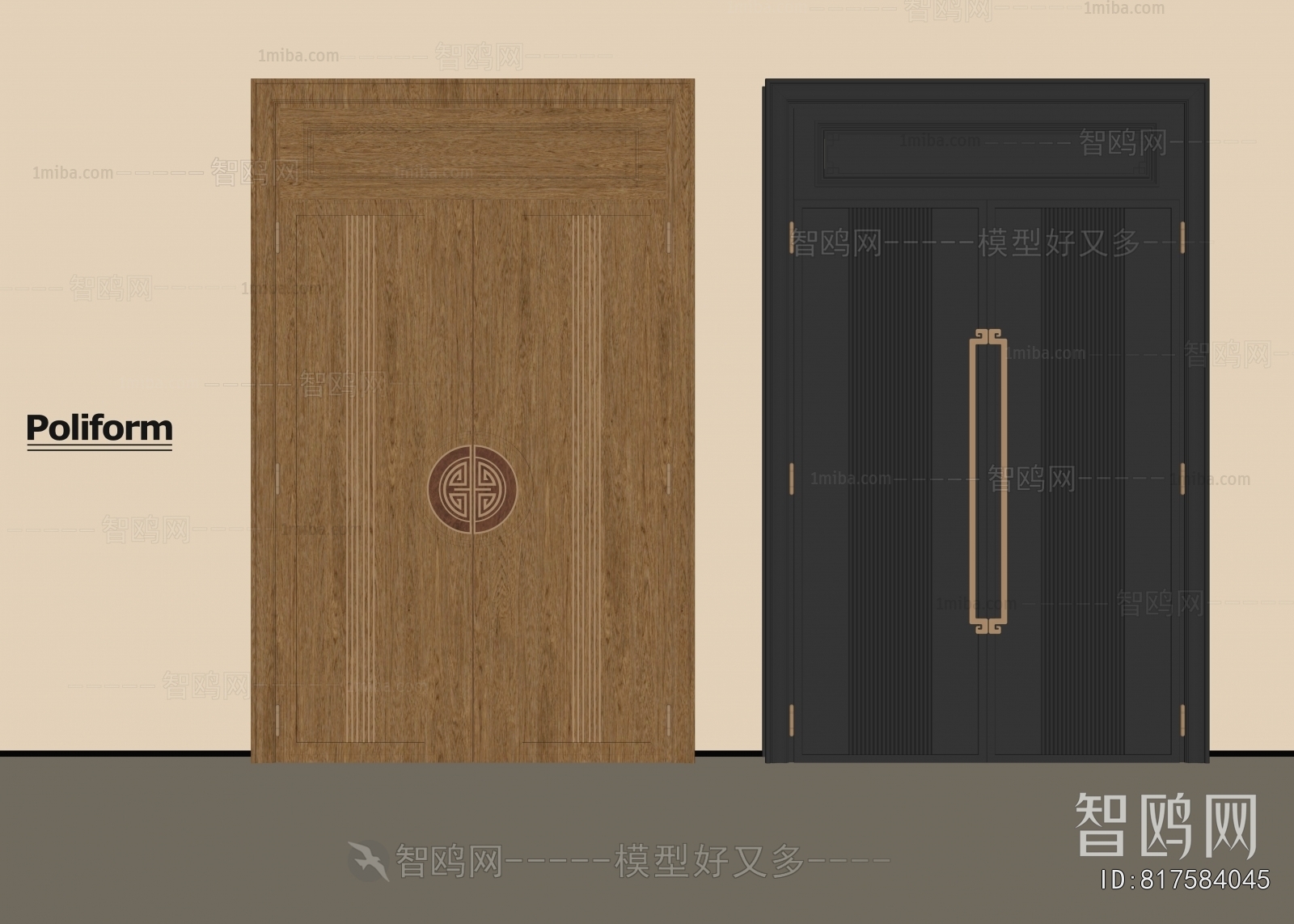 New Chinese Style Entrance Door